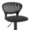 Armen Living Padua Adjustable Black Upholstery Swivel Stool LCPDBABLBL - alternate 2